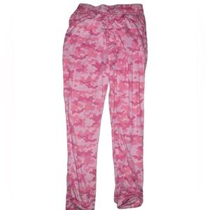 pink camo drawstring pants